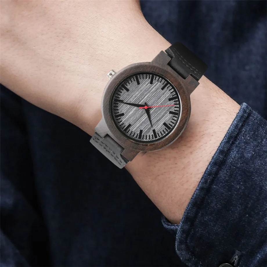 fashion wood watch male