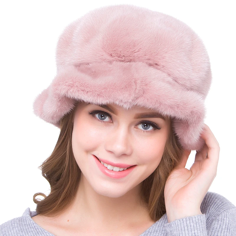 НОВАЯ шапка JKP из натурального цельного меха норки женские шапки лучшие