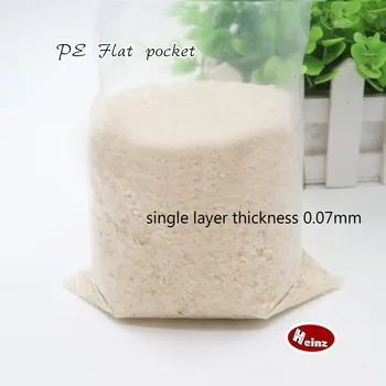 

40*50cm PE flat pocket Transparent plastic bag,Ornaments bags Food storage and Clothing packaging bag . Spot 100/ package