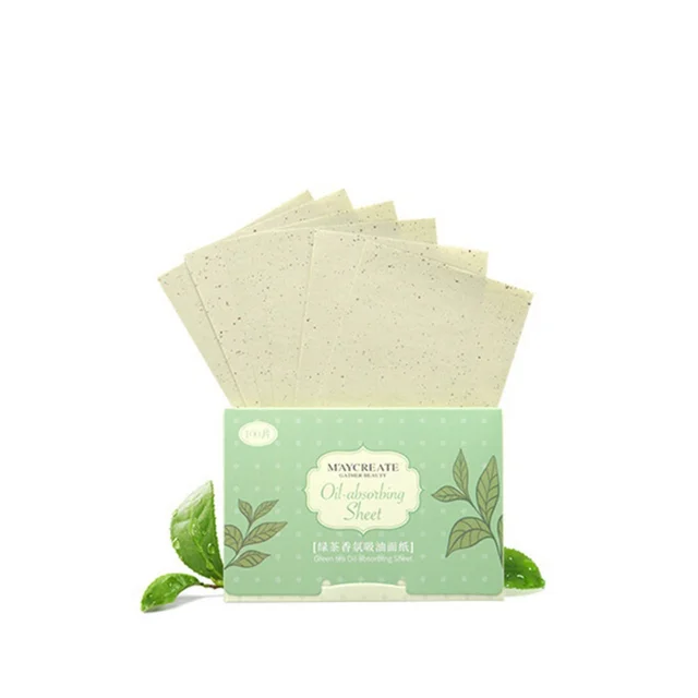 100sheets/pack Facial Oil Blotting Sheets Oil Absorbing Papers Face