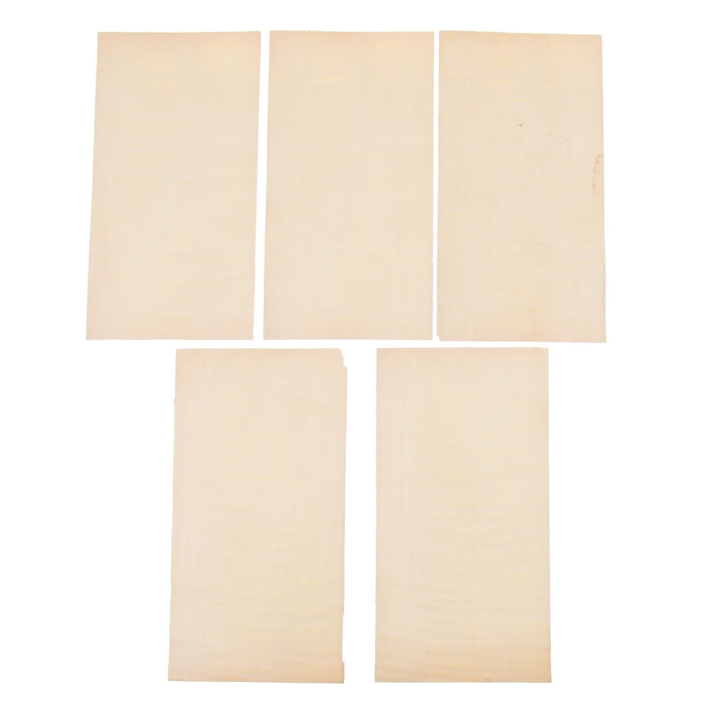 5 PCS Acoustic Folk Guitar Head Veneer Stock Shell Sheet Headplate Luthier Supply for Luthier DIY Guitar Parts