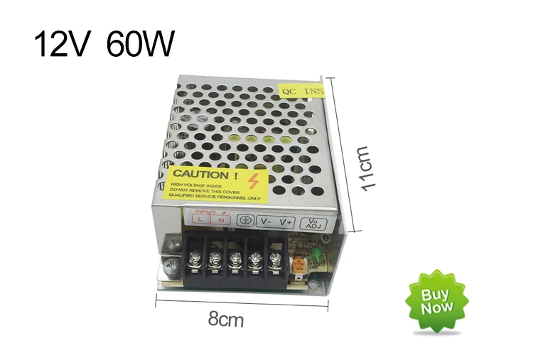 12V 5A 60W 110 V-220 V трансформатор освещения, высококачественный светодиодный драйвер для полосы 8520 5730 7020 5050 питания