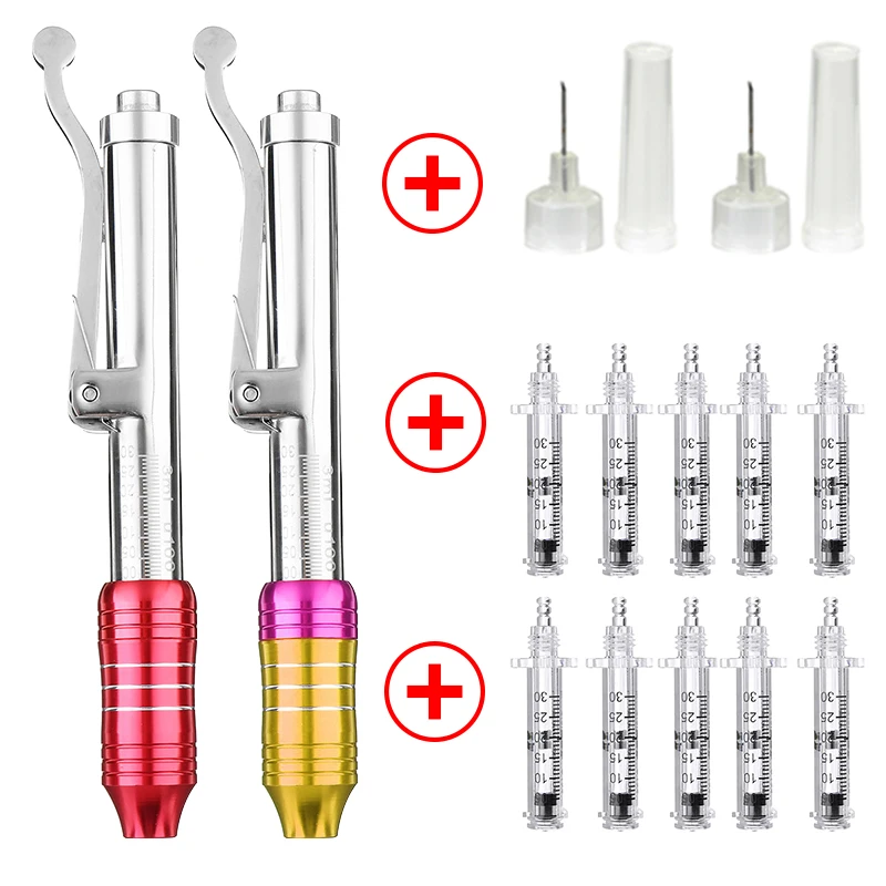 

High Pressure Hyaluronic Acid Pen with Syringe For Anti Wrinkle Lifting Lip Hyaluron Gun Atomizer Hyaluron Pen Injection Machine