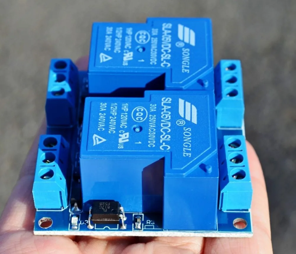 12V 2 way Relay Modules PLC 30A High Current 2CH Power Relay Modulein