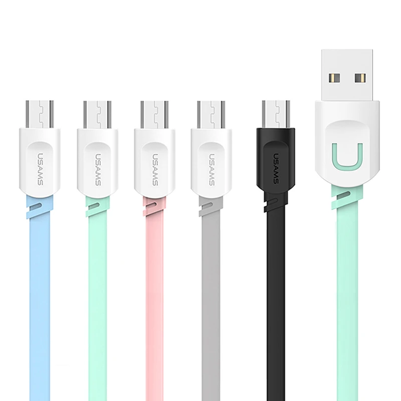 

2.1A Noodle 0.25m 1m Micro USB Data Sync Charge Cable For Huawei Mate 7 8 Honor 6 7X Samsung S6 S7 LG G3 Fast USB Charger Cables