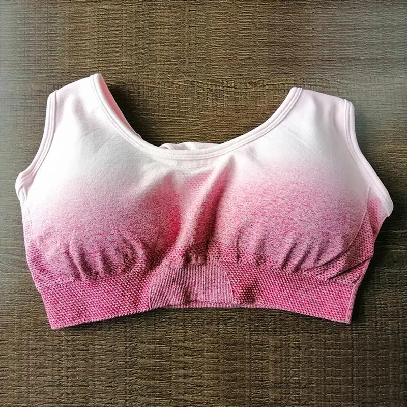 

High Quality Women Sports Bra Push Up Seamless Breathable Shock-proof Gym Bra for Fitness NCM99