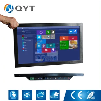 Embedded computer 1920X1080 2GB ddr3 32G ssd 21.5 inch Industrial all in one pc with C1037U 1.8GHz USB/WIFI/rs232/VGA