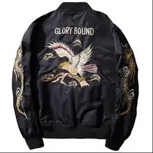 2017 neue Mode herren adler Gestickte Baseball Jacken Bomber Flug jacke Mäntel