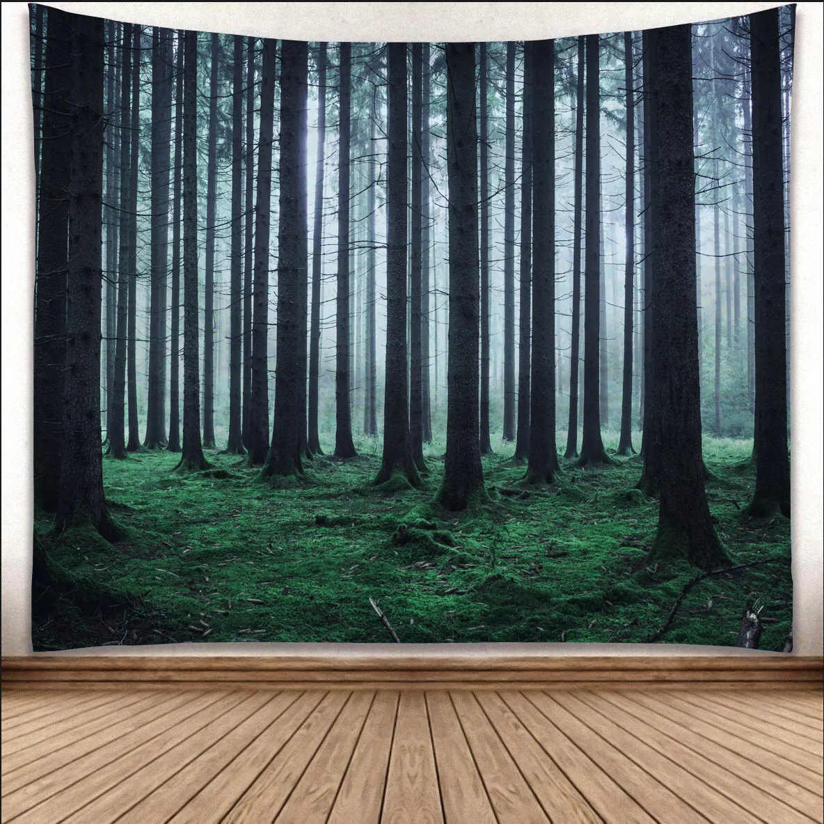 Tapestry Психоделический лес деревья и звезды Звездное небо ткань настенный декоративный гобелен полиэстер шторы плюс длинный стол покрытие - Цвет: Tapestry