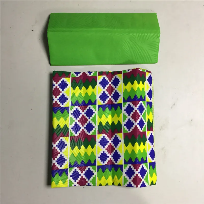 

2+2yards Polyester Wax Nigerian Ankara Kent Fabric Chitenge Ghana Wax for Dress African Kitenge Prints Fabric For Clothes AW30