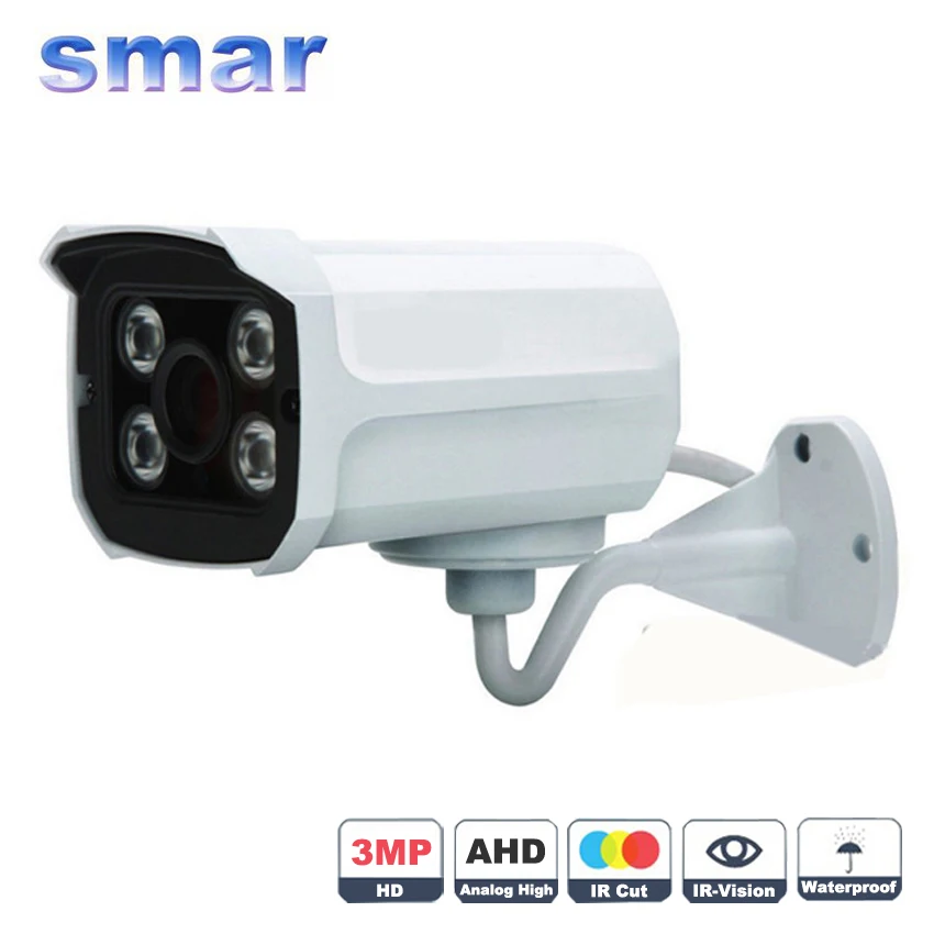 3MP AHD Camera Super quality CCTV 2048*1536 Security Metal Shell Video Surveillance Outdoor Waterproof 4*Array Infrared