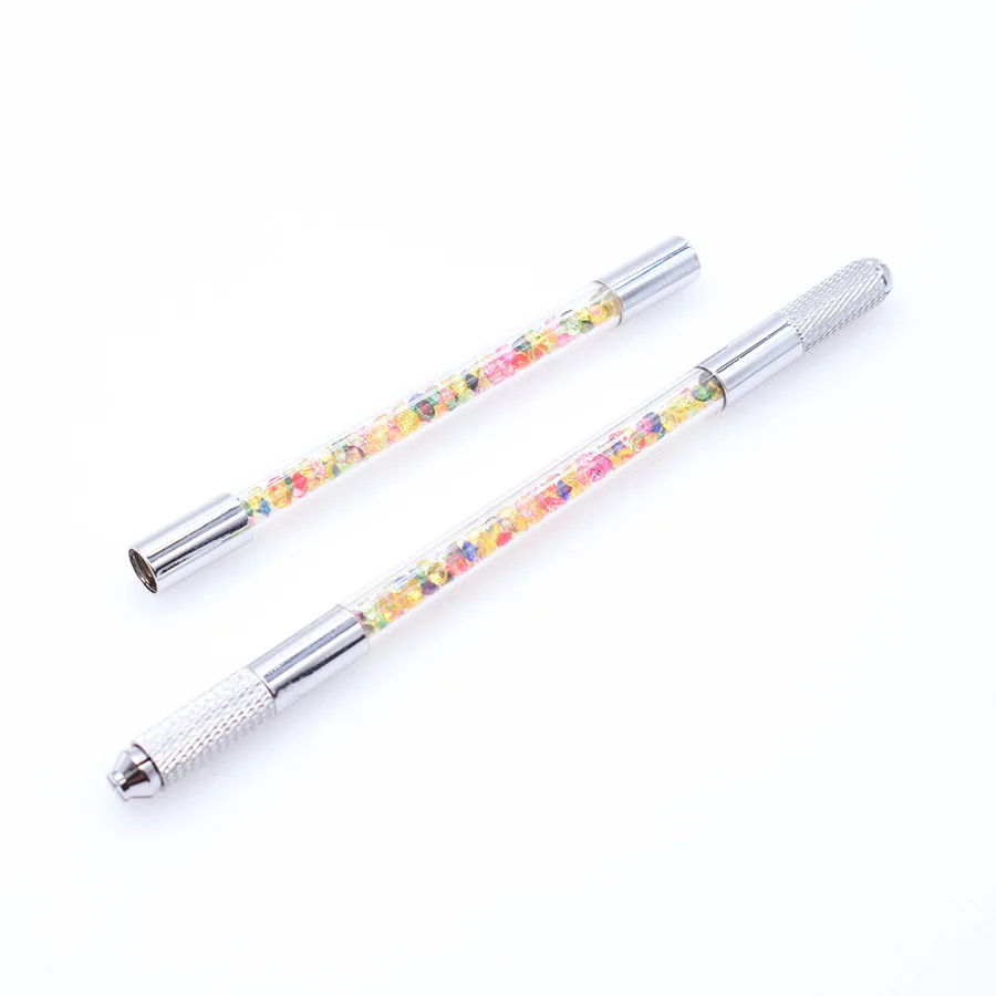 

10pcs Beautiful Mix Colors Crysta Microblading tebori Pen Holder eyebrow Permanent Makeup Manual Tattoo Pen