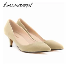 2016 New Bestselling Women Pumps Party Shoes Pointed Toe High Heels Flock Shoes Woman High Heels Women Shoes Heels 678-1VE