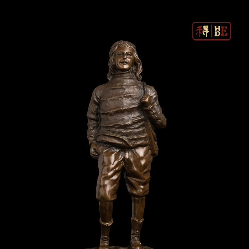 

He was Home Furnishing European sculpture decoration decoration bronze sculpture crafts "traveller" DS-618