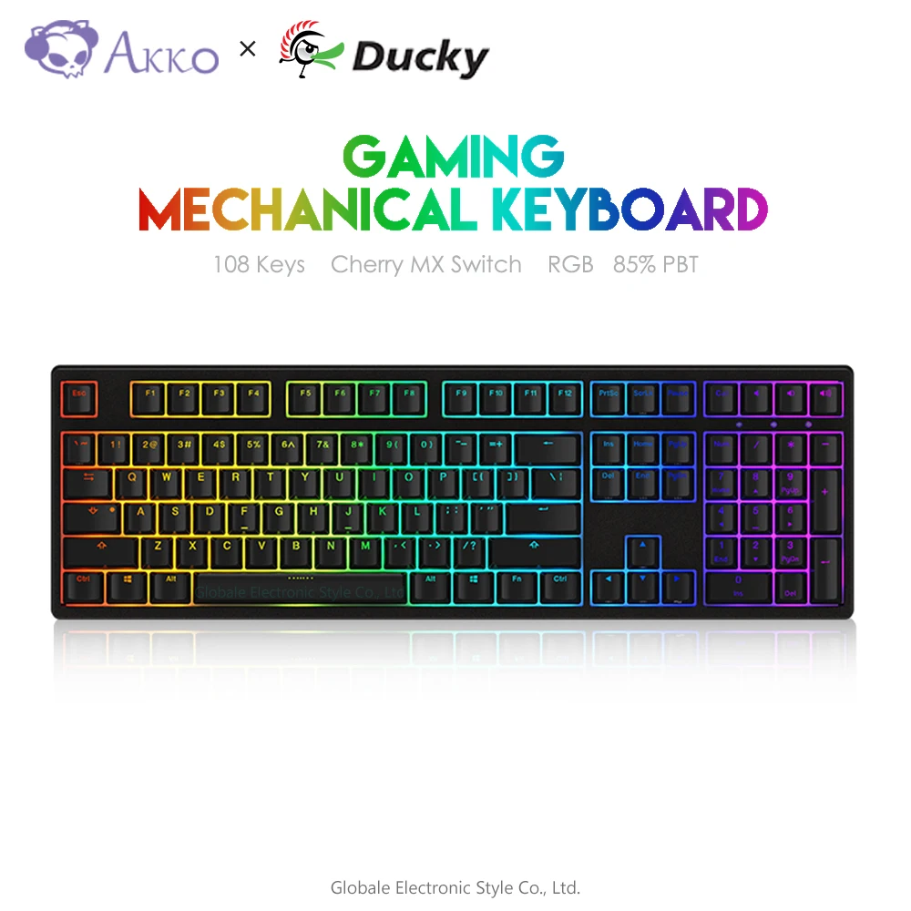 

Original AKKO 3108S RGB Gaming Keyboard Mechanical Backlit Computer Gamer USB Wired Cherry MX Switch Full Key Programming
