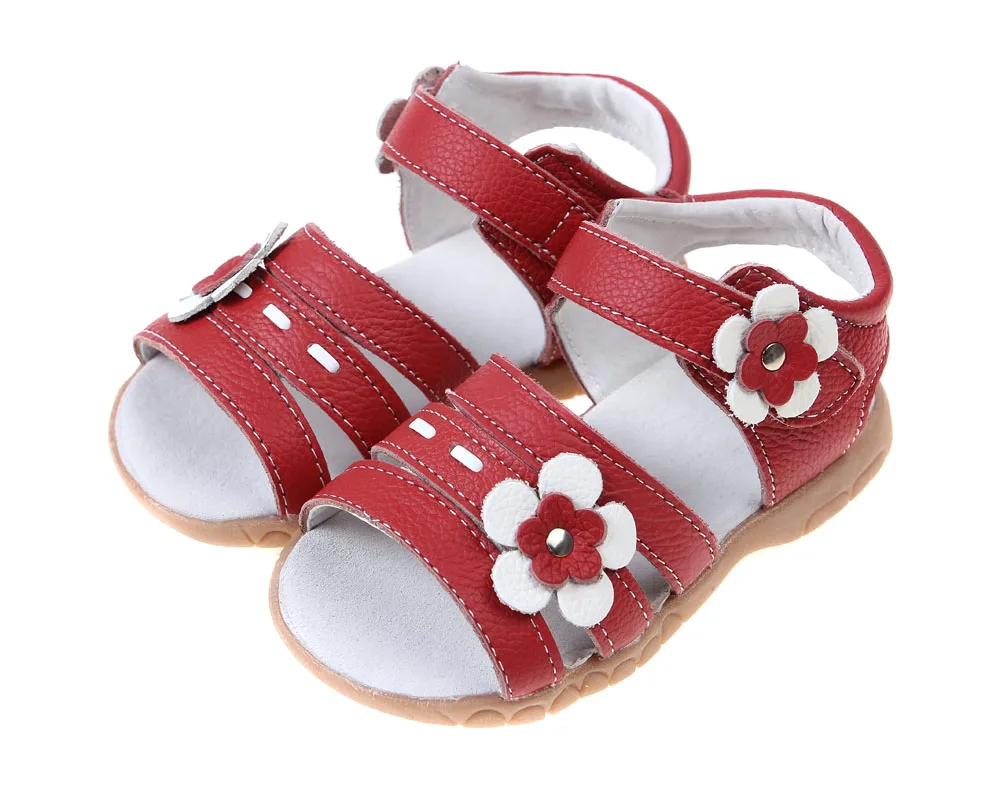 Sandq детский кожаные туфли, сандалии для девочек, розового цвета с открытым носком; сандалии для девочек с цветочным рисунком для девочек, Новое поступление, розничная