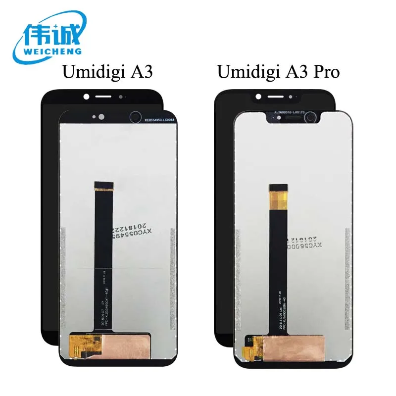 Cena WEICHENG dla UMI Umidigi A3 Pro wyświetlacz LCD i zestaw do naprawy ekranu dotykowego części z narzędziami do UMI Umidigi A3 + darmowe narzędzia