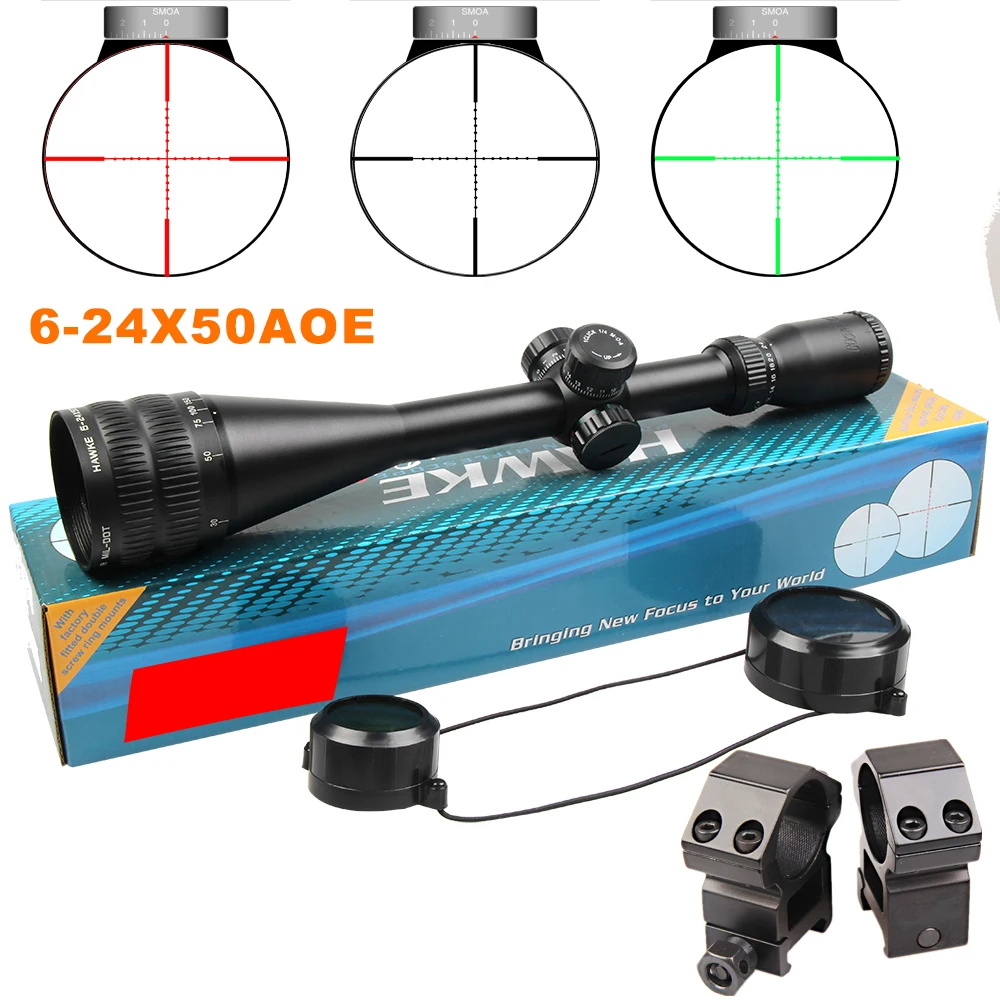 

Sport 6-24x50 AOE Riflescope R & G Riflescope Reticle Rifle Sniper Scope For Hunting and air gun air sniper weapon parts
