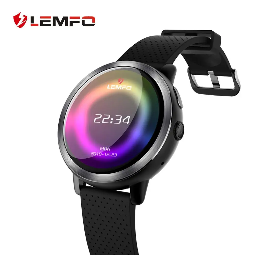 

LEMFO LEM10 4G Smart Watch Phone Android 7.1 3GB+32GB Support GPS / WiFi / SIM card / Heart Rate Monitor 2MP Camera Smartwatch