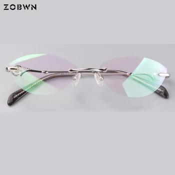 

Rimless glasses frame men myopia computer optical frame srew eyeglasses women oculos de grau nerd gafas prescription super light