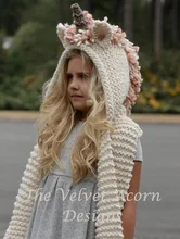 

Children Hat knitting Thick Hat Unicorn Cloak Baby Caps scarf Snow hats Autumn Winter Warm and comfortable Child hats T01