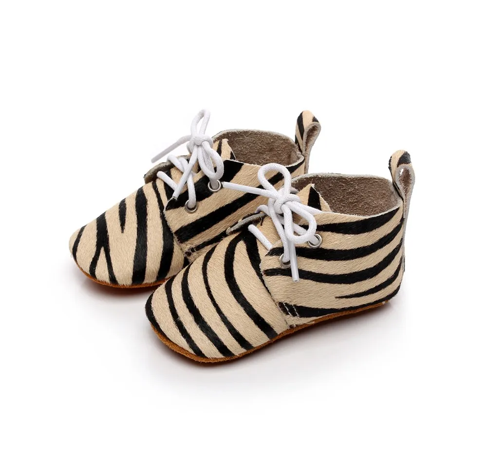 Hongteya/Детские Туфли-оксфорды из натуральной кожи; детские мокасины из конского волоса; замшевая обувь на шнуровке; обувь для малышей