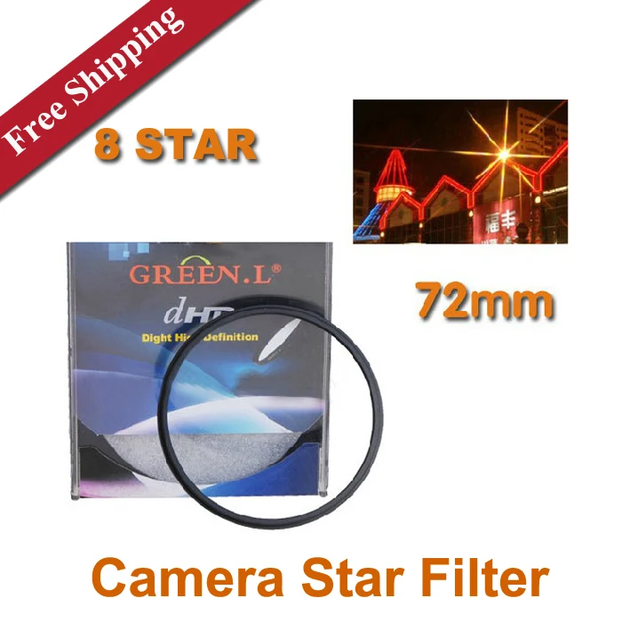 72mm 8 Starlight Mirror Camera Starlight Filters Night View Filters for