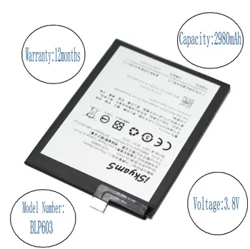 

iSkyamS 10pcs/lot 2980mAh BLP603 / BLP 603 Cell Phone Replacement Li-Polymer Battery For OPPO r7s R7SM R7st