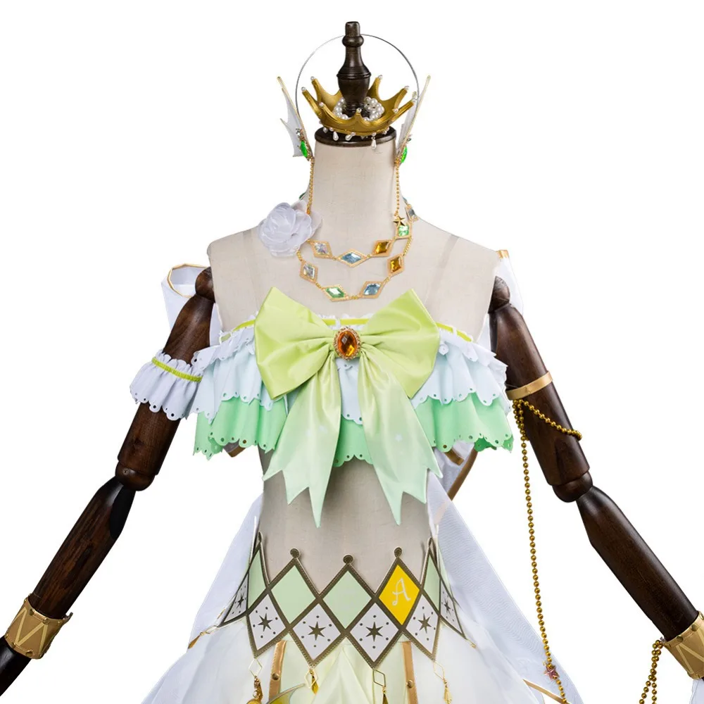 LoveLive Русалка Festa kunikida hanamaru костюм косплей неглиже Зеленый Хэллоуин Карнавальный костюм для косплея