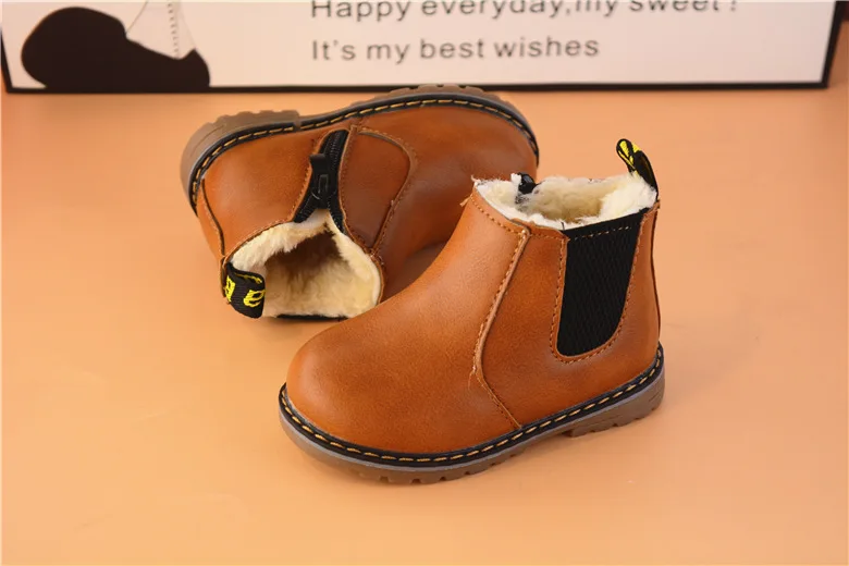 Г. Детские зимние ботинки детские зимние ботинки для мальчиков и девочек теплая детская хлопковая обувь из плюша и бархата в стиле ретро Меховая детская обувь на низком каблуке