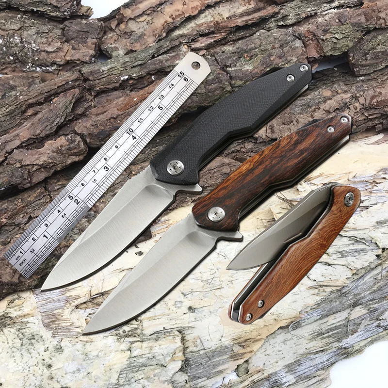 Мяч BearingTactical складной нож 8Cr15Mov Сталь G10 Ручка походные армейские ножи выживания