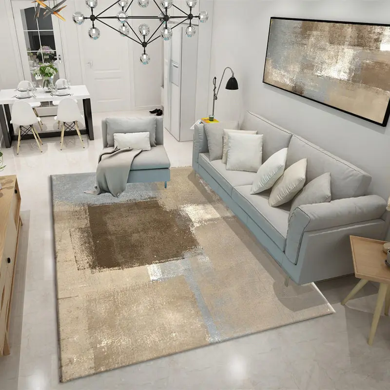 

Home Decor Modern Ink Drawing style Carpets for Living Room Coffee Table Room Bedroom Mat 80x120cm Non-slip Floor Rug soft