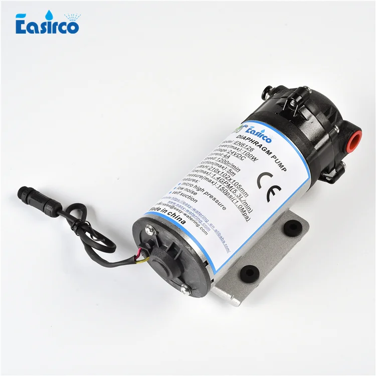 DC мембранный насос. 100W 24V водяной pump.150PSI. 5.3л/мин