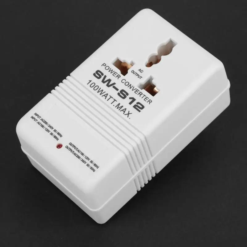 

Voltage Converter 100W Power Converter 110V/120V to 220V/240V Step-Up&Down Voltage Converter Transformer CN standard plug