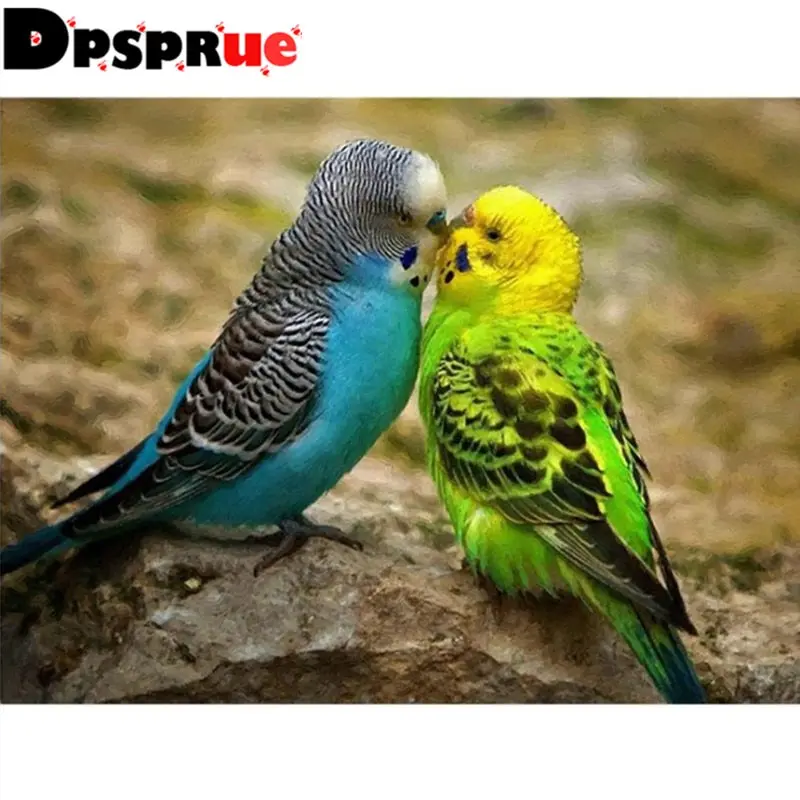 

Dpsprue Full Square/Round 5D Diy Diamond Painting Cross Stitch "Animal bird" Diamond 3D Embroidery Mosaic Home Decor Gift D093