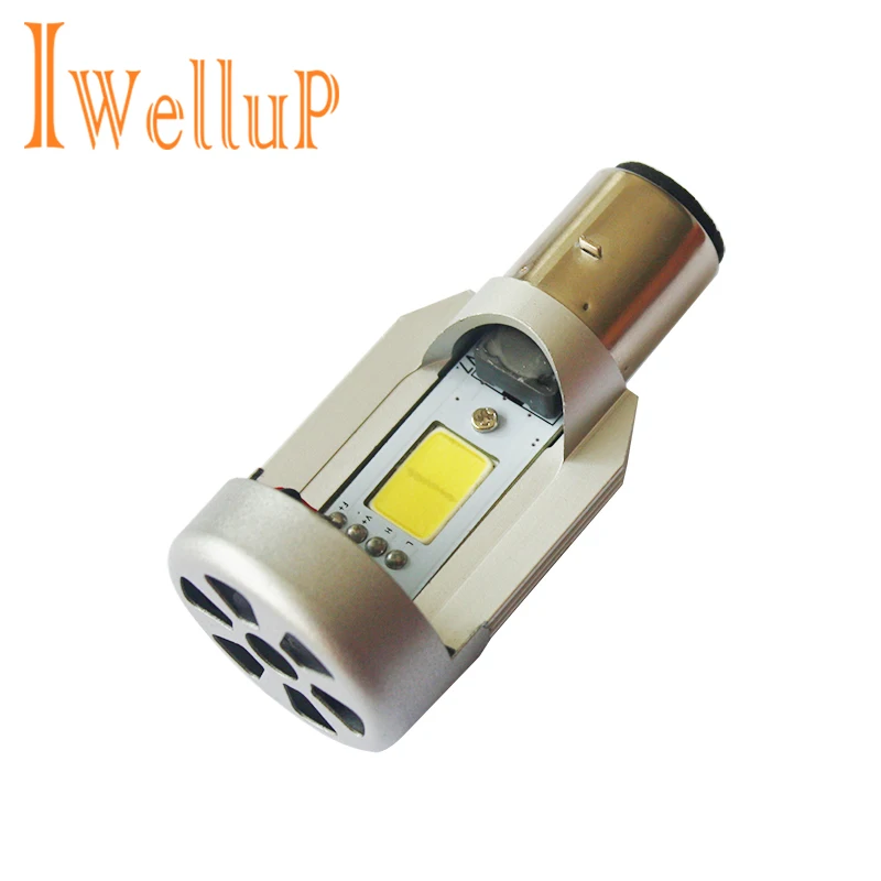 

High Quality LED 20W*2 2000LM*2 Hi/Lo Beam DC12V 6500K BA20D Plug Led Motorcycle Headlight Bulbs Moped Scooter Motobike Headlamp