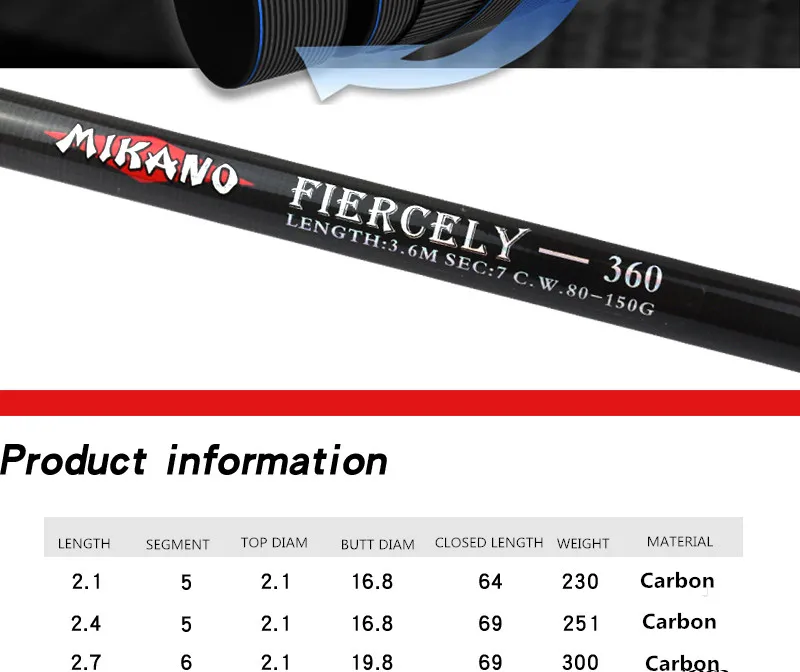Vara de Pesca Telescópica de Fibra de Carbono Varas de Mar Pólo de Pesca de Fiação Ai-shouyu Curto Telescópica 2.1-4.5m 4 Cheap Varas de pescar