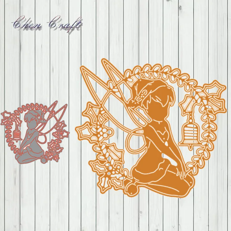 

Angel is thinking New Design Craft Metal Cutting Die Scrapbooking Album Paper DIY Card Craft Embossing Die Cuts