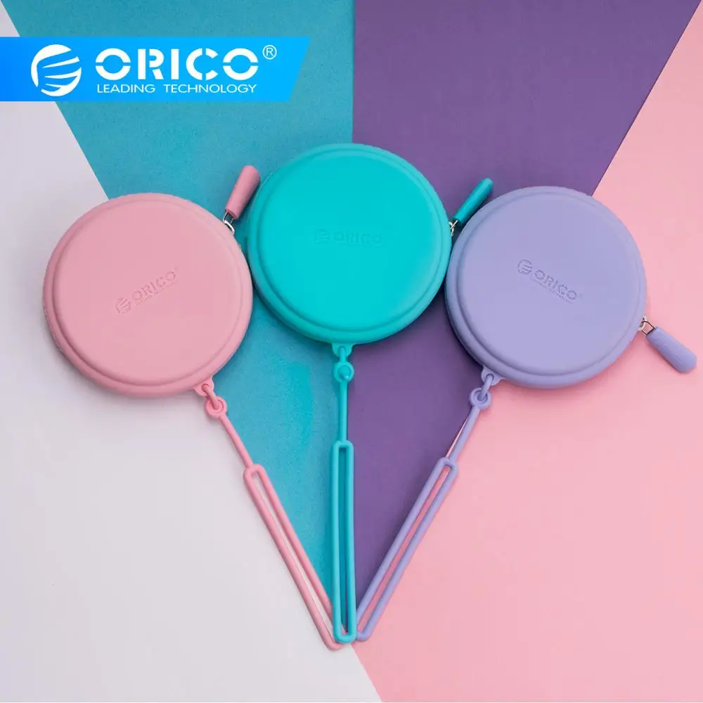 

ORICO Earphone Bag Silicone Accessory Storage Mini Bag for Mobile Phone Data Cable Earphone Accessory