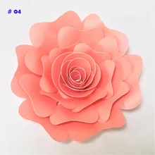 DIY гигантские бумажные цветы для свадьбы и мероприятий декорации фоны день рождения стол десерт детская цветочная декорация Настенный декор