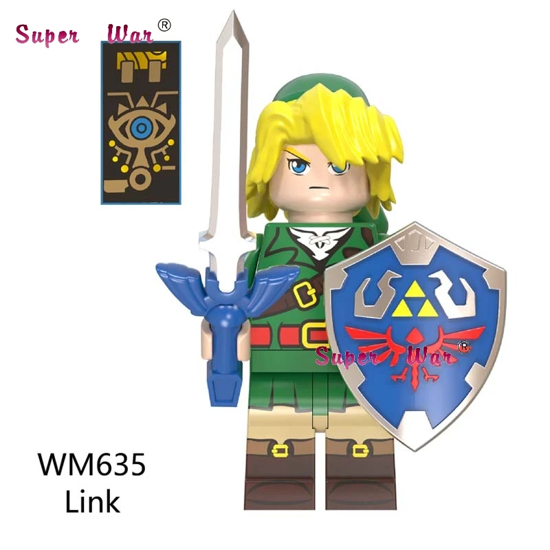 WM635 50 шт. строительные блоки мультфильм фильм ссылка игра щит меч лучник для игрушки для детей - Цвет: WM635