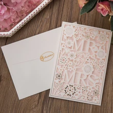 1 шт., красный, белый лазерный разрез, Элегантное Свадебное приглашение, открытки, западные, MR& MRS, на заказ, для свадьбы, дня рождения, события и вечерние принадлежности