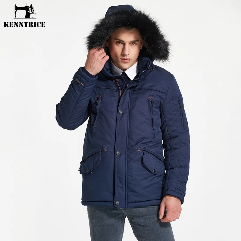 

KENNTRICE New Mens Winter Parkas Coat Military Tactical Jackets Men Waterproof Windbreaker Fashion Long Man Jacket Pilot