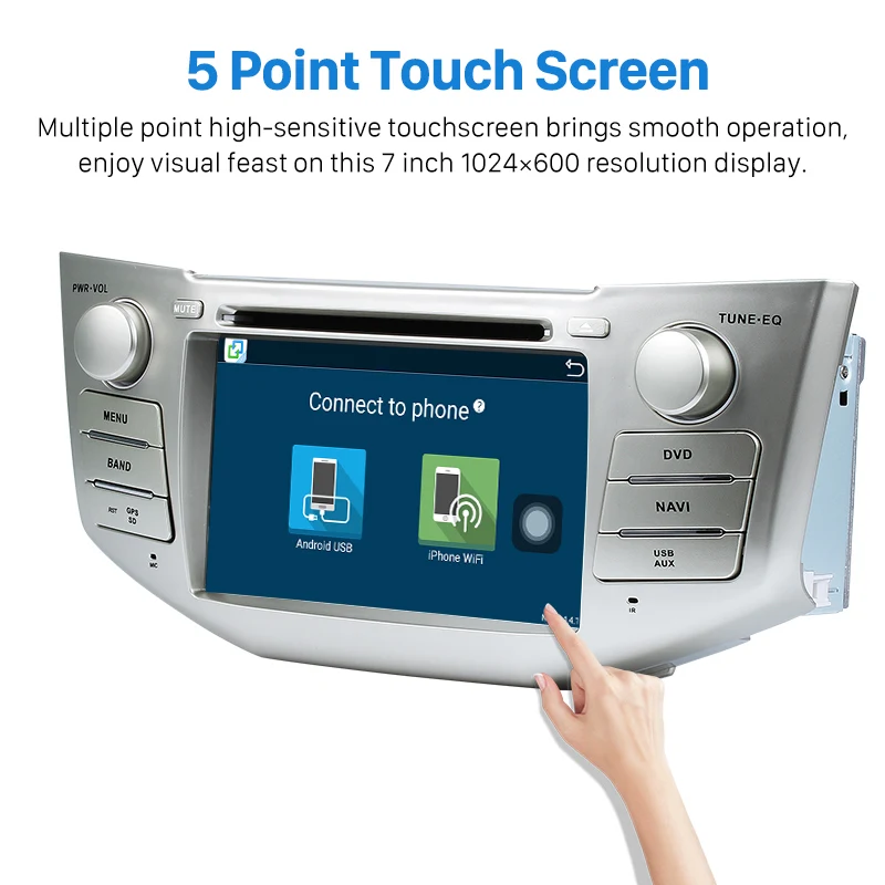 Top Harfey 2Din Android 8.0 7" Car Radio For Lexus RX 400h RX 330 RX 350 RX 300 Toyota Harrier GPS Multimedia Player Head Unit 2