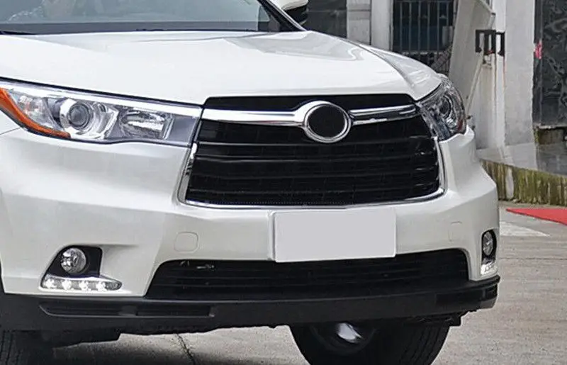 Для Toyota Highlander 2014 2016 Передняя верхняя + нижняя решетка гриль крышка Bdoykits|Гоночные