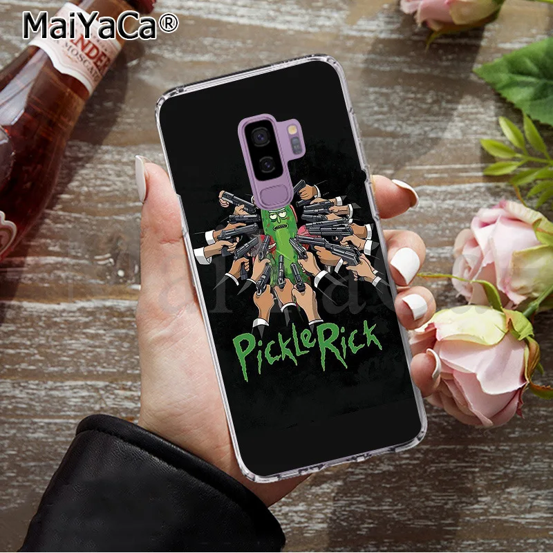 Роскошный Уникальный чехол MaiYaCa Pickle Рик и Морти для samsung S9 S9 plus S5 S6 S6edge S6plus S7 S7edge S8 S8plus - Цвет: A10