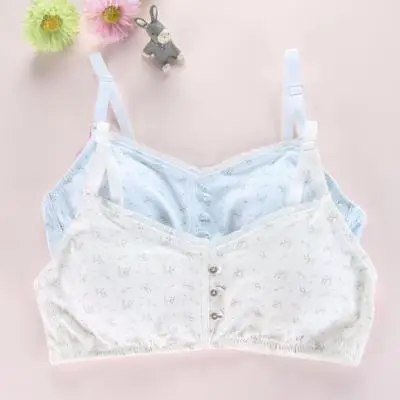 Kaqi Young Girl First Bra Thin Cup Cotton Training Bra With Matching Pants  Underwear Sets Ks336 - Training Bras - AliExpress