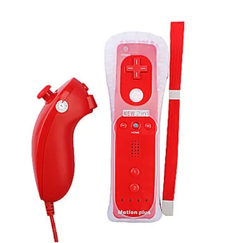 

2 in 1 Wireless Controle Built In Motion Plus Remote Controller For Nintend Wii Bluetooth Remote for Wii Game Accessories