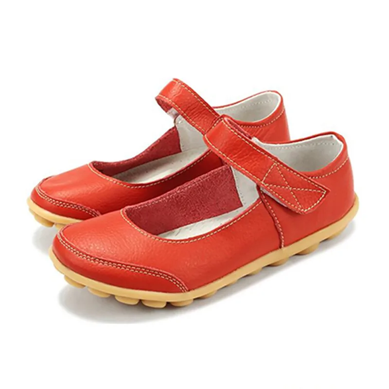 Женские туфли из натуральной кожи с ремешком на щиколотке|ballerina flat|ballet flats womenshoes