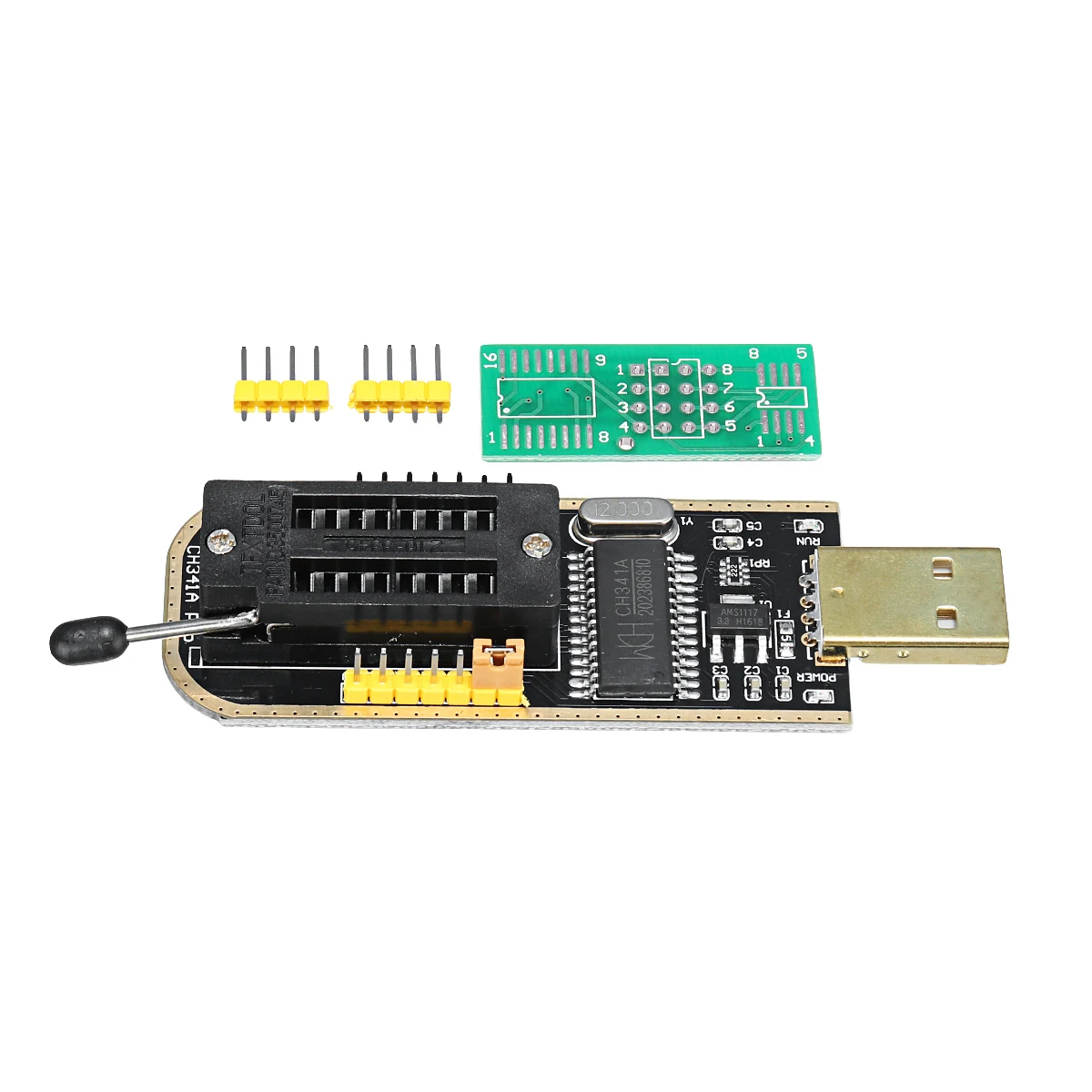 EEPROM USB программатор для флэш-памяти в биос CH341A+ зажим SOIC8+ адаптер 1,8 в+ адаптер SOIC8